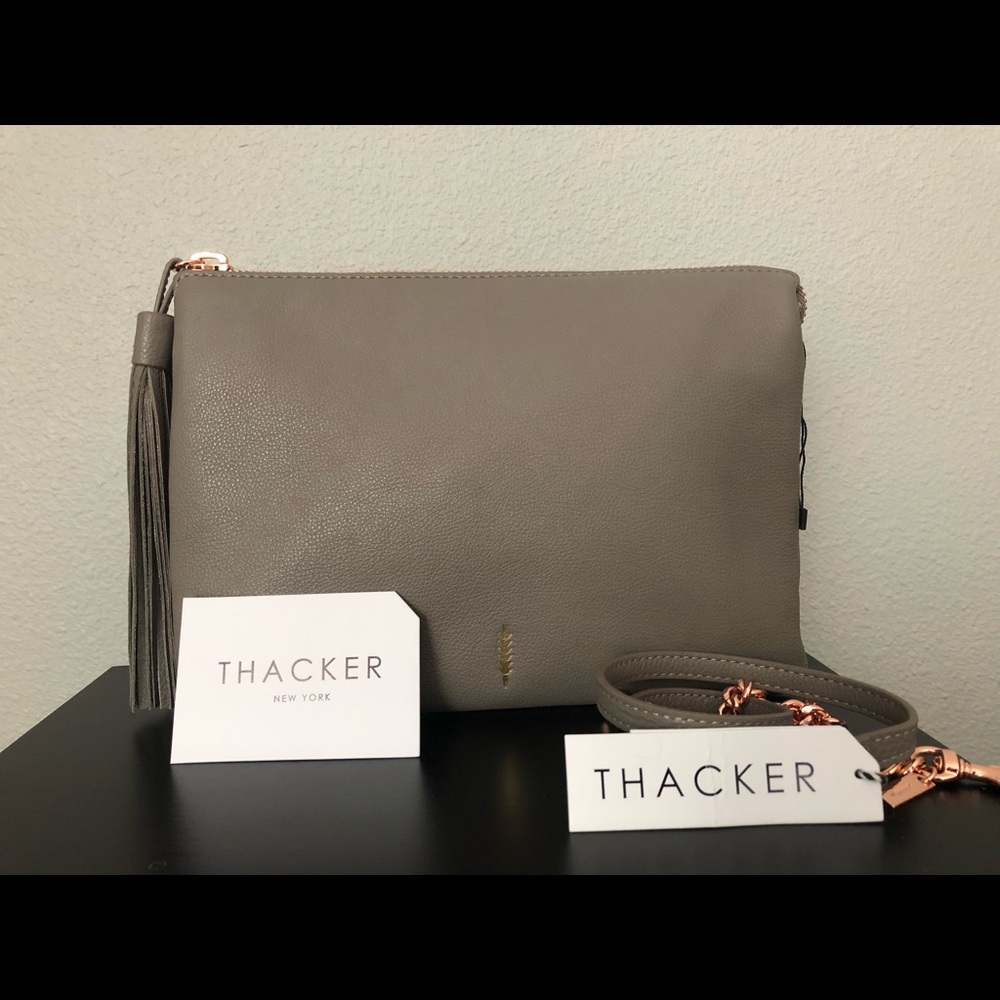Thacker Ladybird Chain Clutch Rose Gold Hardware